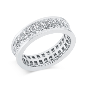 Infinity Memoire Ring  18kt Weißgold mit 4,37ct Diamanten