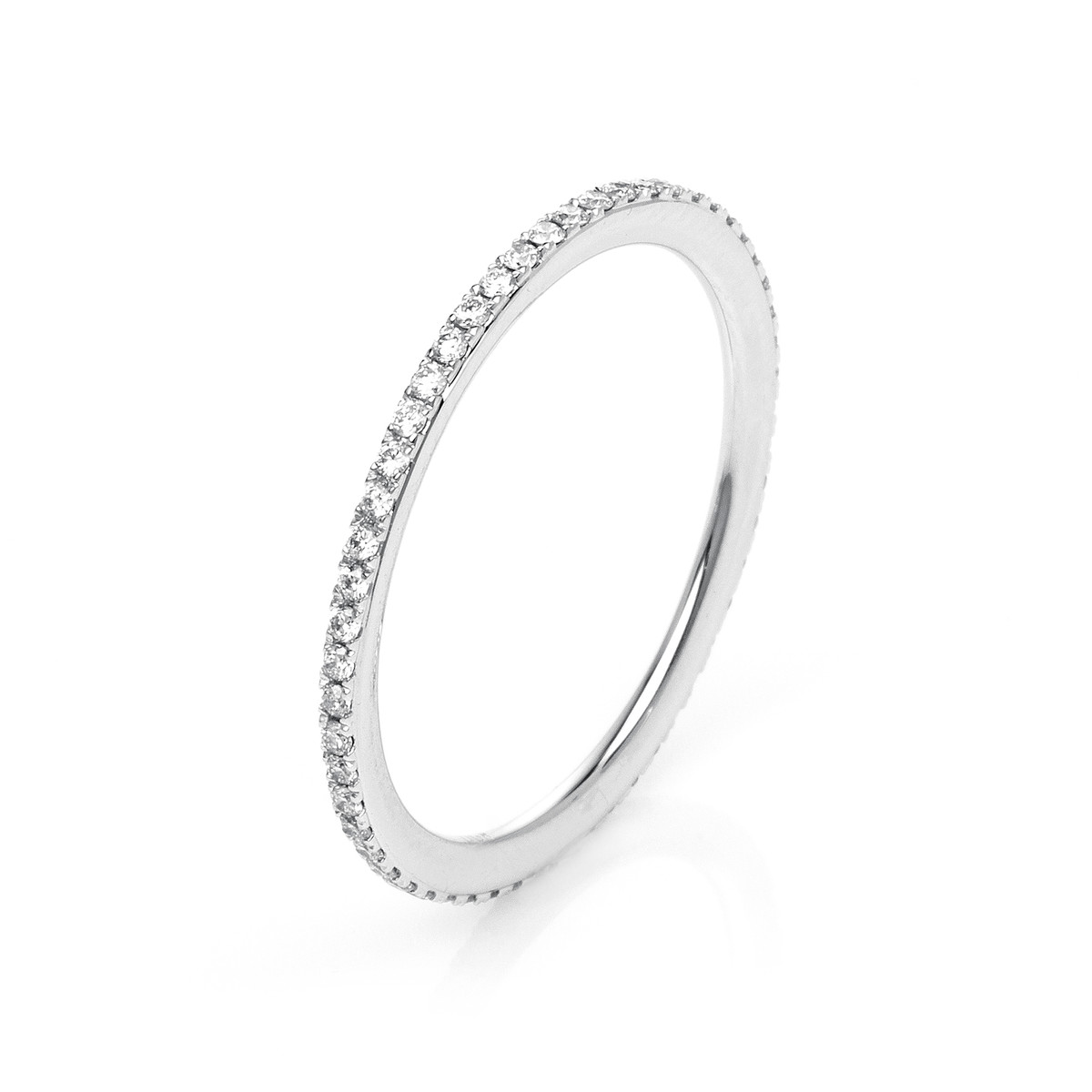 Infinity Memoire Ring  14kt Weißgold mit 0,24ct Diamanten