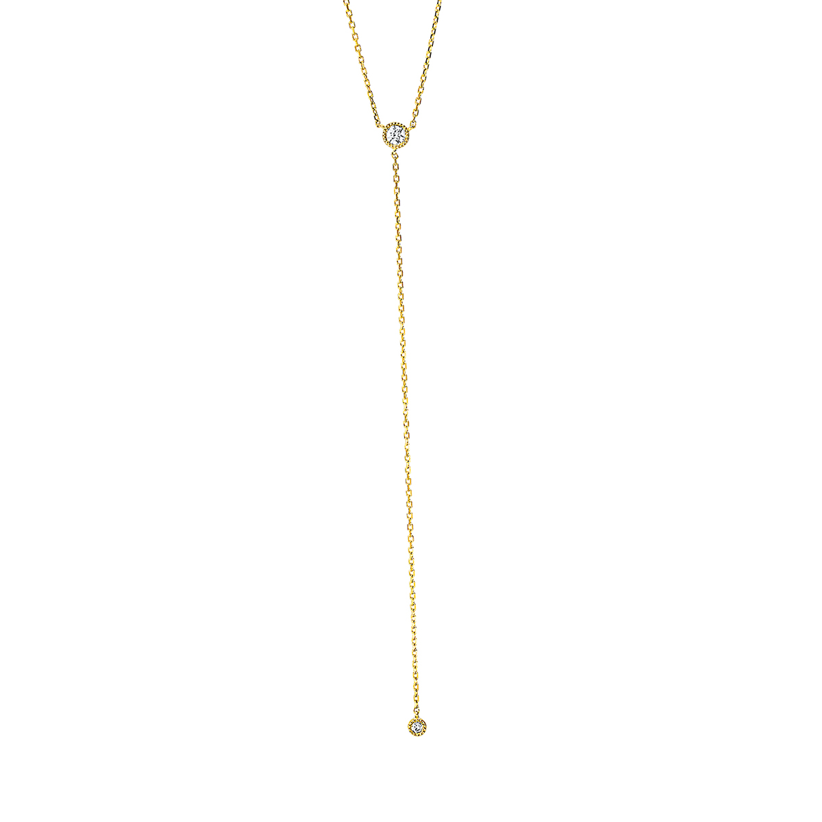 Collier 18 kt GG, mit ZÖ 40 cm + 42 cm