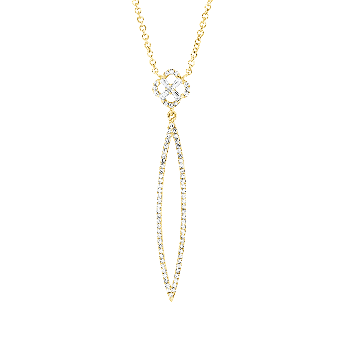 Collier 18 kt GG, mit ZÖ 40.5 cm + 43.2 cm