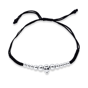 Armband 18 kt WG, teils schwarz rhodiniert