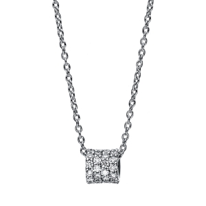 Pavé Collier  18kt Weißgold mit 0,21ct Diamanten