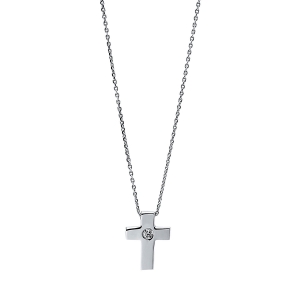 Collier 18 kt RG Kreuz