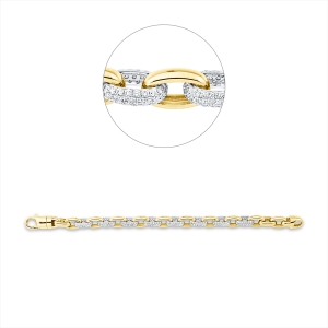 Armband 18 kt GG+WG