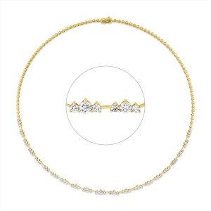 Collier  18kt Gelbgold mit 2,19ct Diamanten