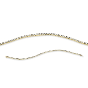 Tennisarmband 4er-Krappe 18kt Gelbgold With American Lock mit 2,05ct Diamanten