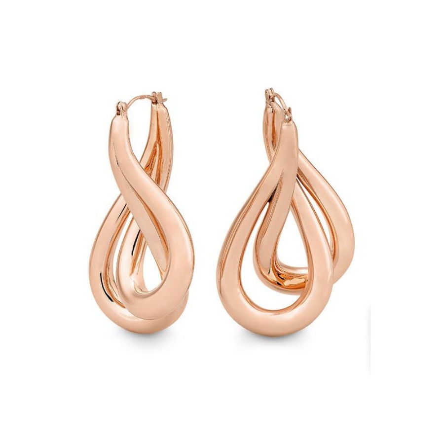 Bild von 925 Silber Ohrschmuck, rot vergoldet