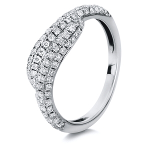 Pavé Ring  18kt Weißgold mit 0,50ct Diamanten