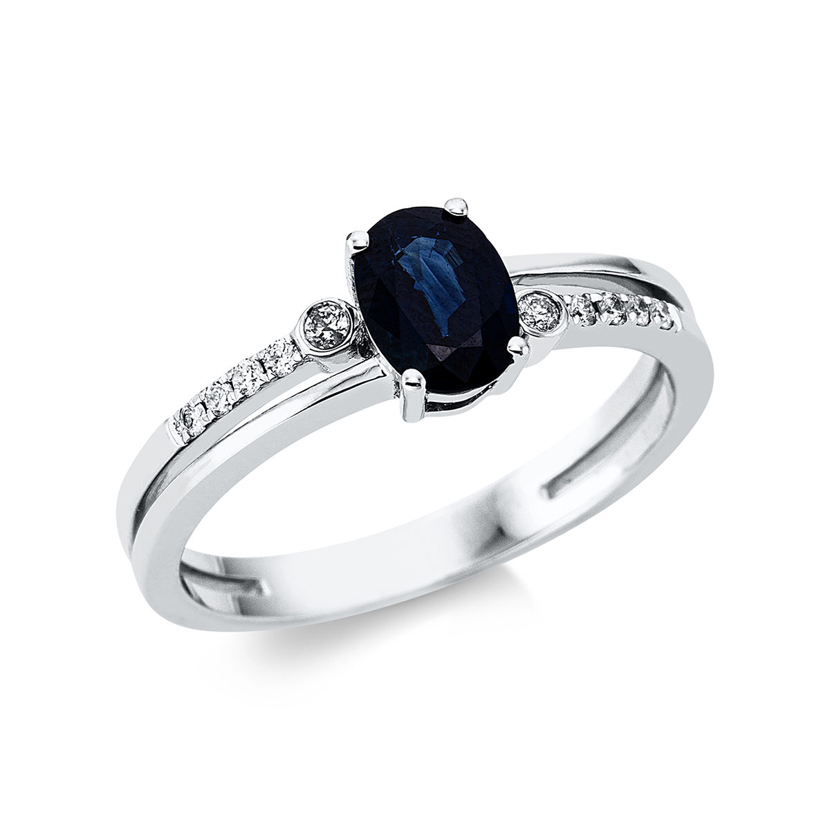 Ring 4er-Krappe 18 kt WG