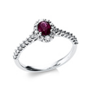 Ring 4er-Krappe 18 kt WG