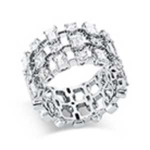 Ring  18kt Weißgold mit 3,19ct Diamanten