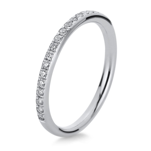 Memoire halb Ring  18kt Gelbgold mit 0,21ct Diamanten
