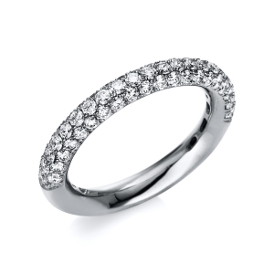 Pavé Ring  18kt Gelbgold mit 1,24ct Diamanten