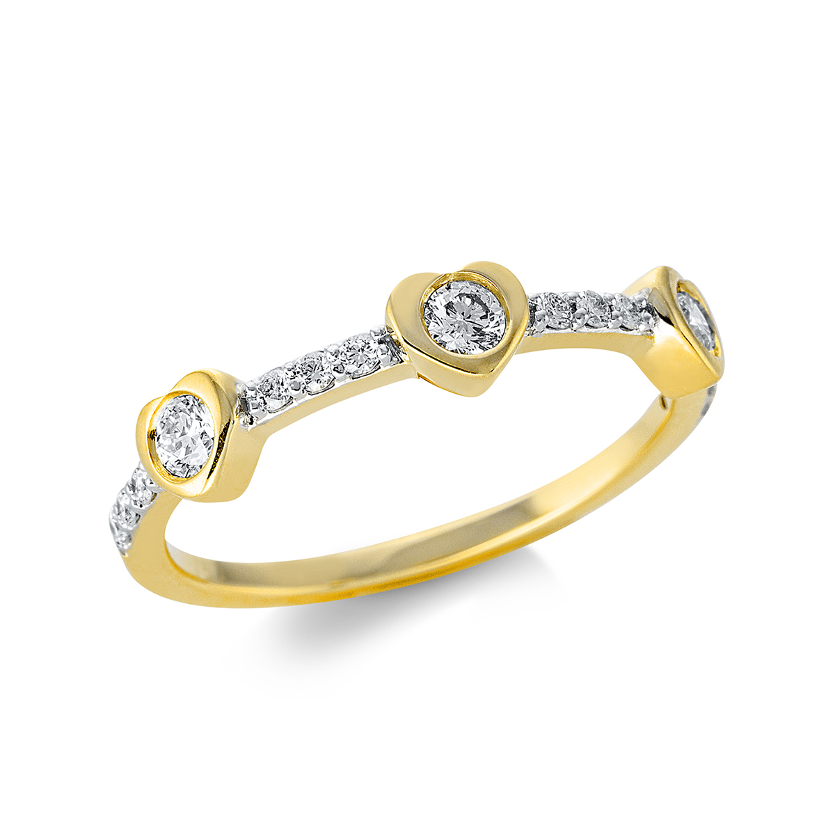 Ring 18 kt GG Herz