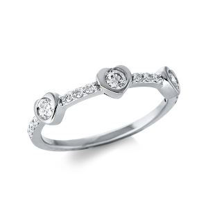 Ring 18 kt GG Herz