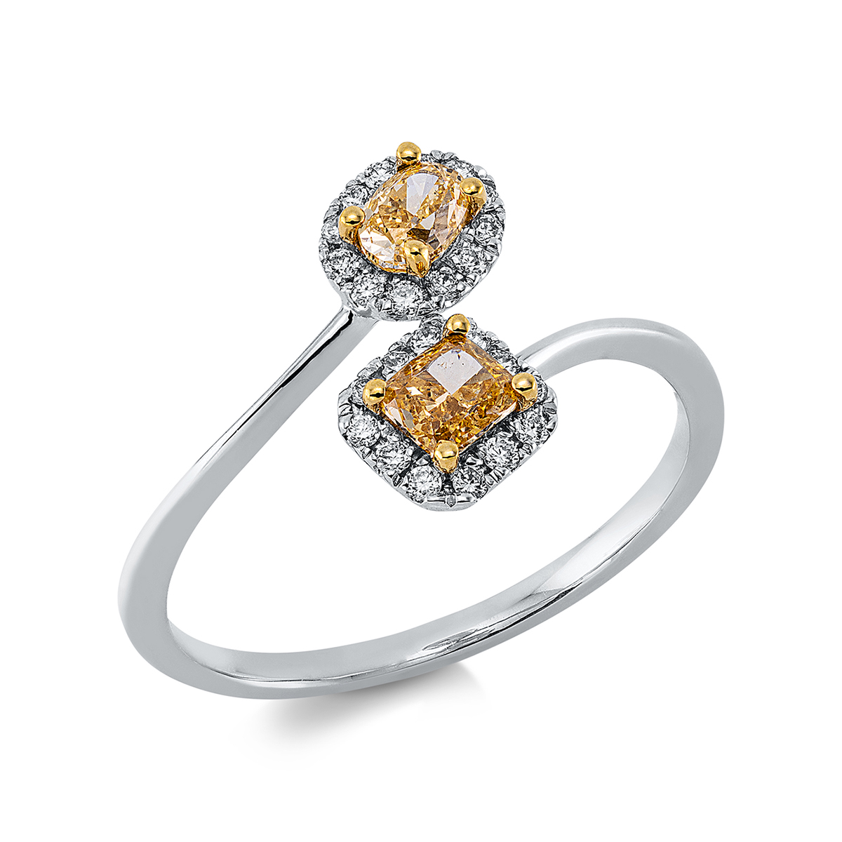 Ring 18 kt WG+GG