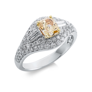 Ring 4er-Krappe 18 kt WG+GG, GIA5383509436