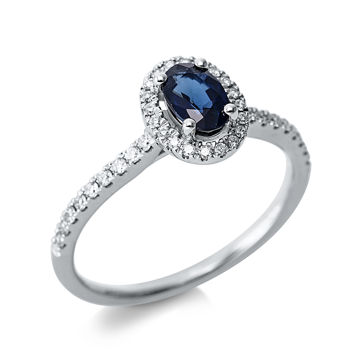 Ring 4er-Krappe 18 kt WG