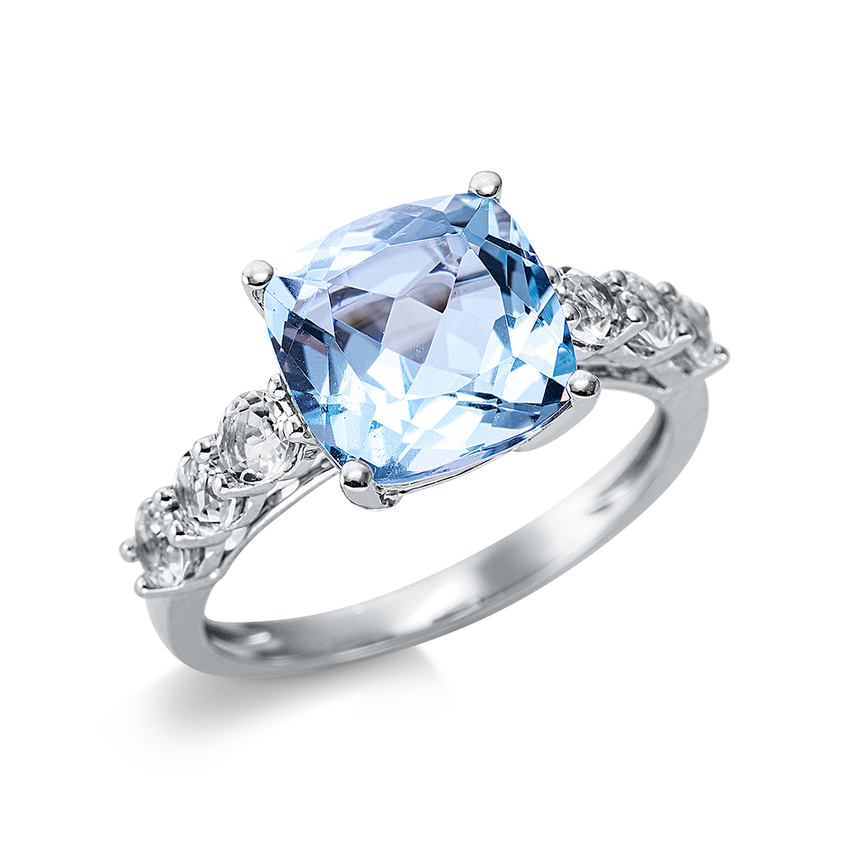 Ring 4er-Krappe 18 kt WG