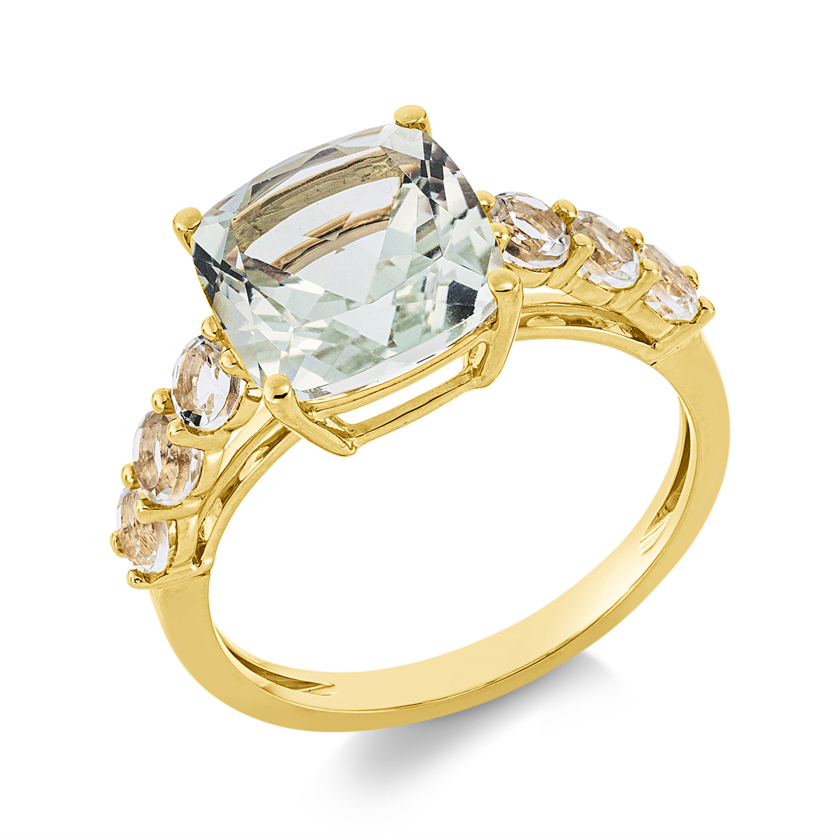 Ring 4er-Krappe 18 kt GG