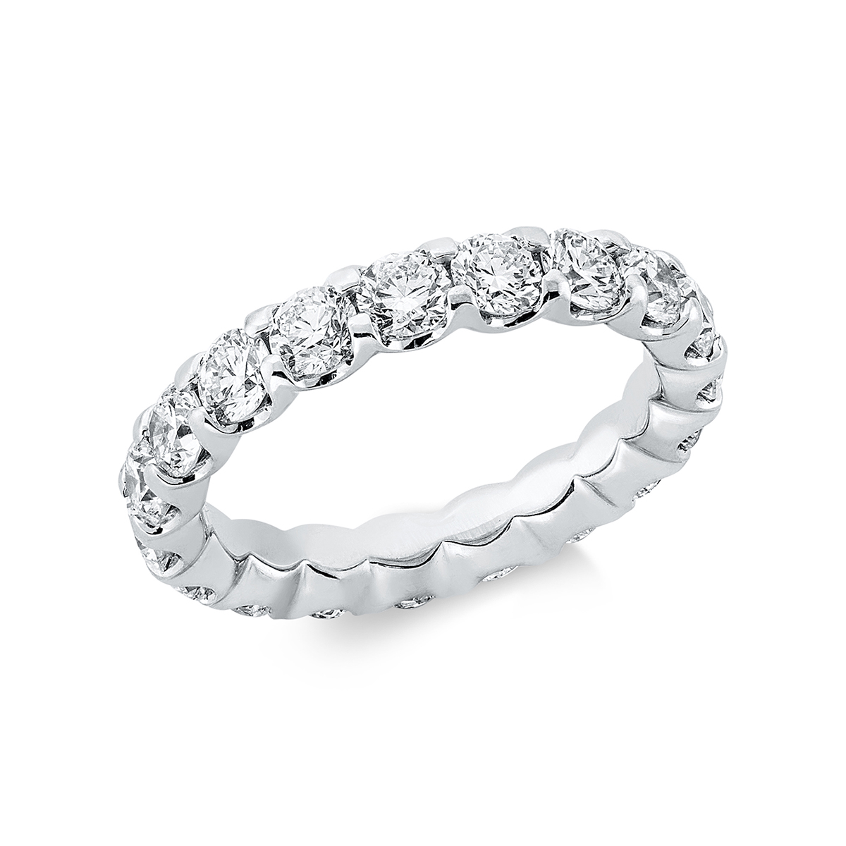 Infinity Memoire Ring  18kt Weißgold mit 3,13ct Diamanten
