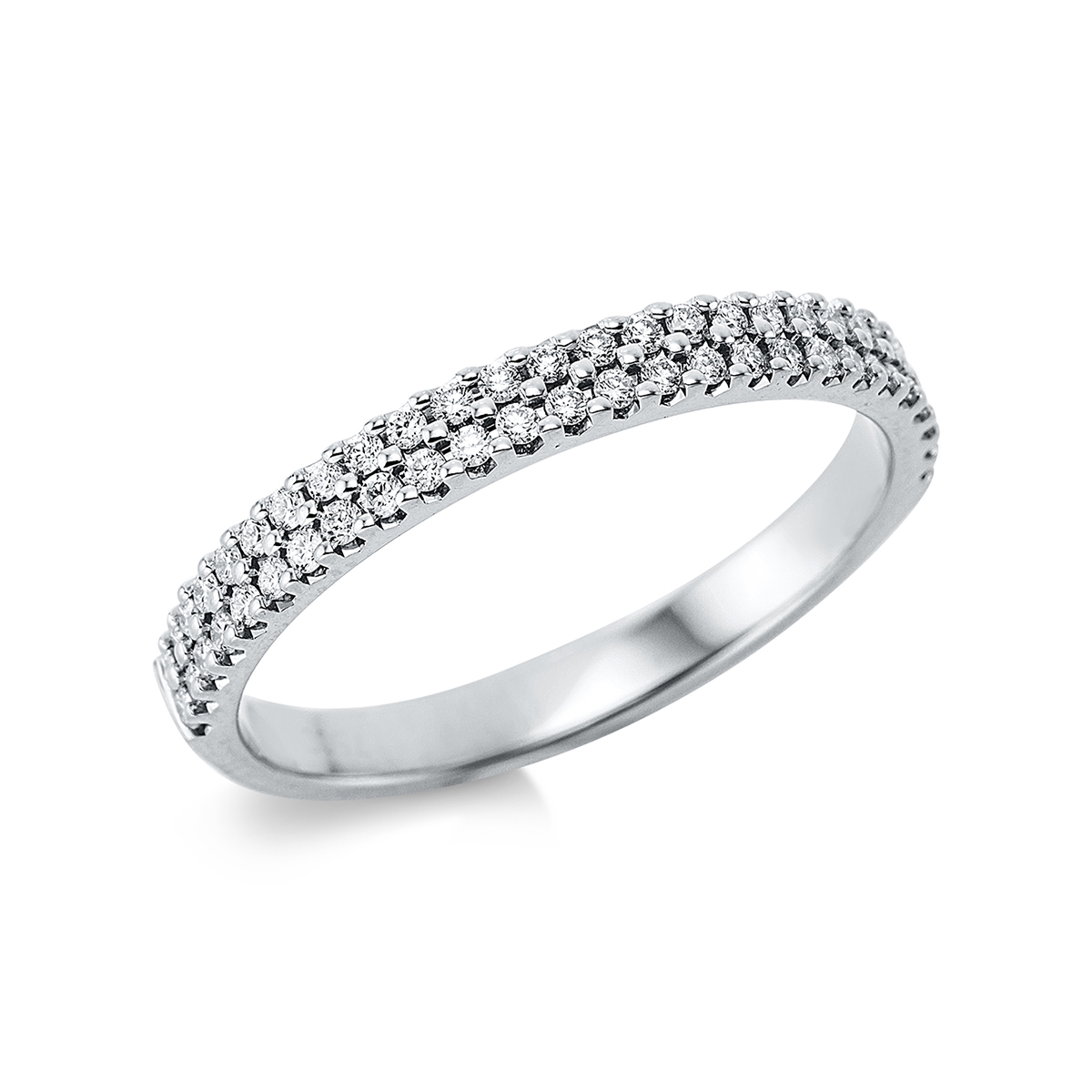 Pavé Ring  18kt Weißgold mit 0,25ct Diamanten