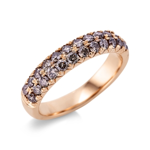 Pavé Ring  18kt Rotgold mit 1,00ct Diamanten