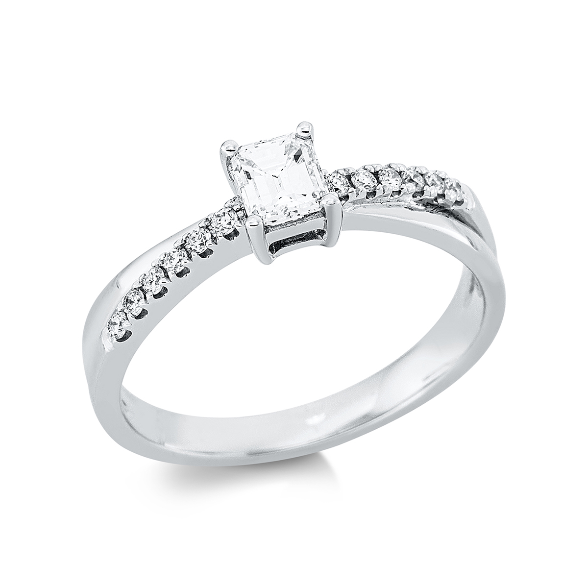 Ring 4er-Krappe 18 kt WG