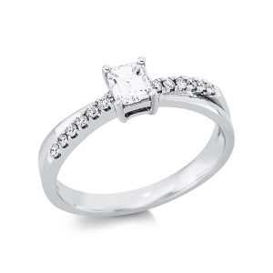 Ring 4er-Krappe 18 kt WG