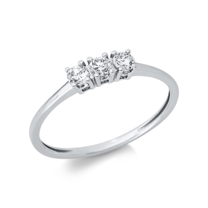 Memoire halb Ring  18kt Gelbgold mit 0,25ct Diamanten