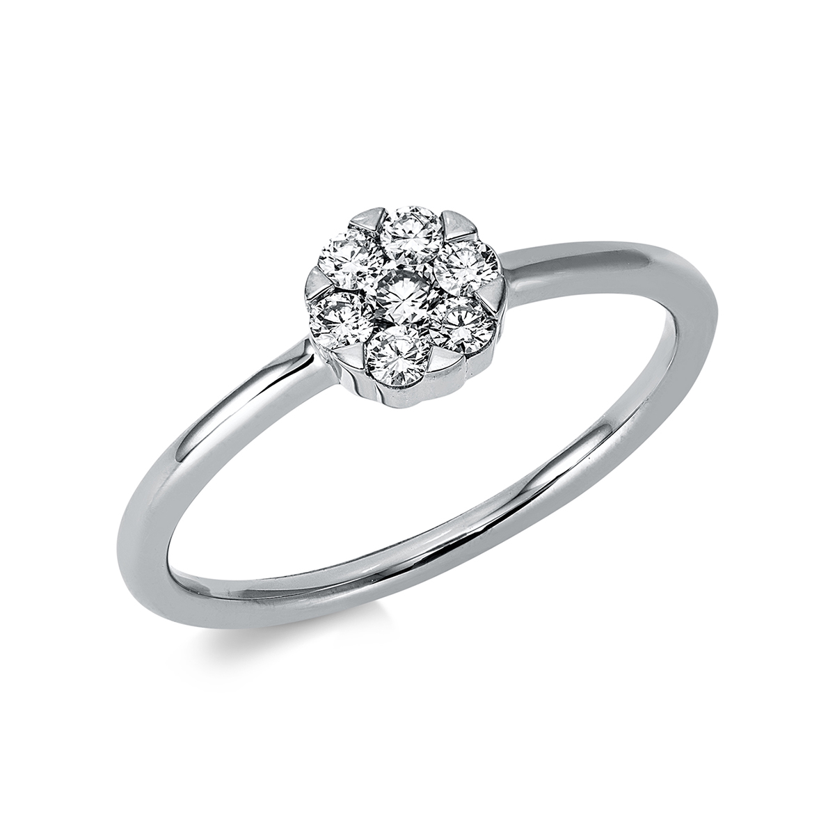 Ring 18 kt WG Kreis