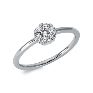 Ring 18 kt WG Kreis