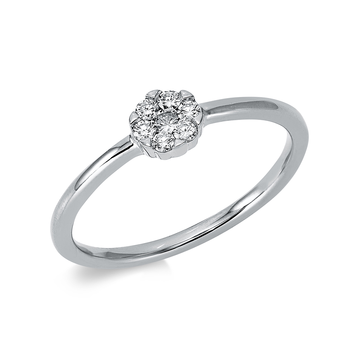 Ring 18 kt WG Kreis