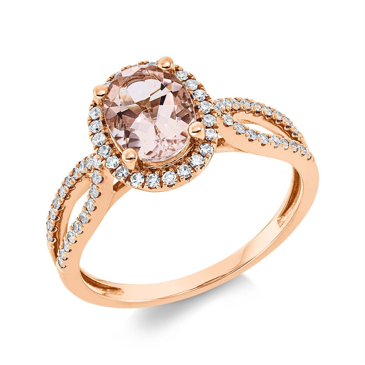 Ring 4er-Krappe 18 kt RG