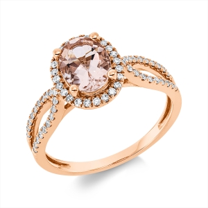 Ring 4er-Krappe 18 kt RG