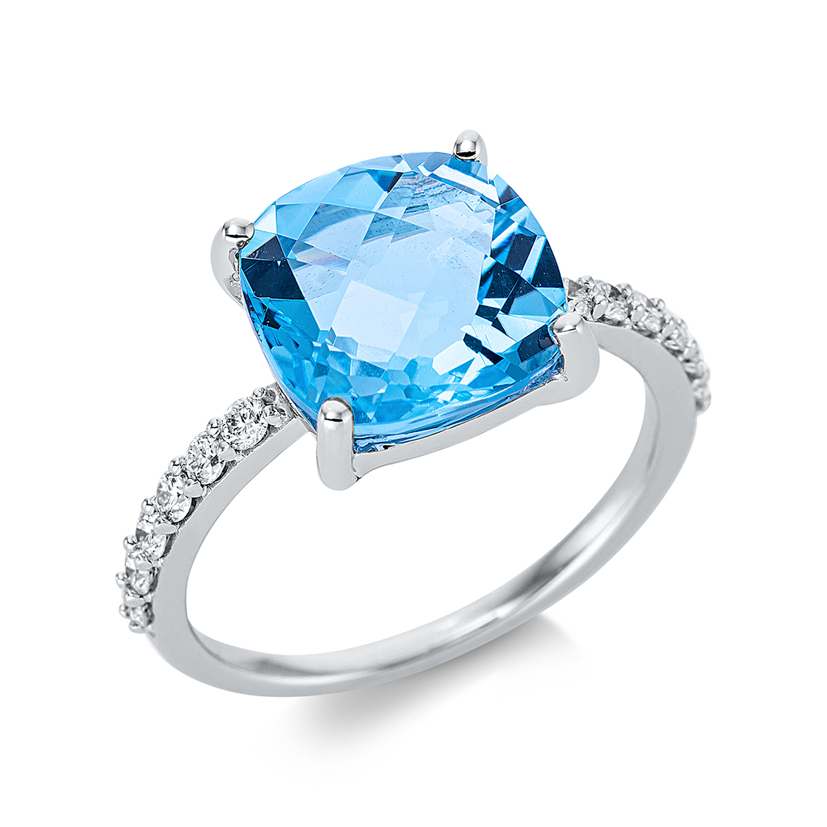 Ring 4er-Krappe 18 kt WG