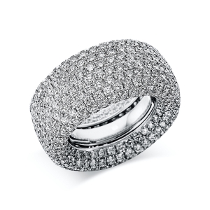 Pavé Ring  18kt Gelbgold mit 10,36ct Diamanten