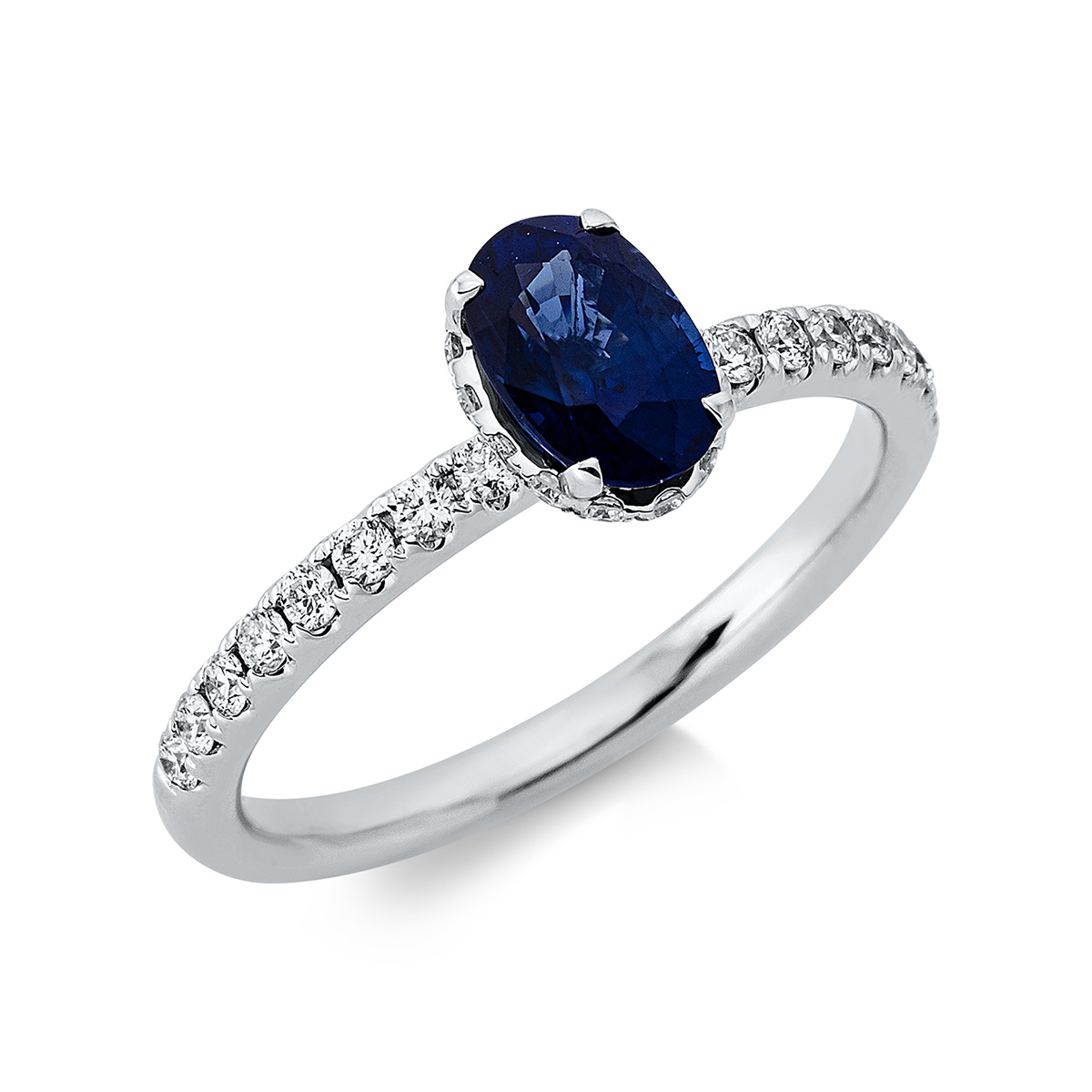Ring 4er-Krappe 18 kt WG