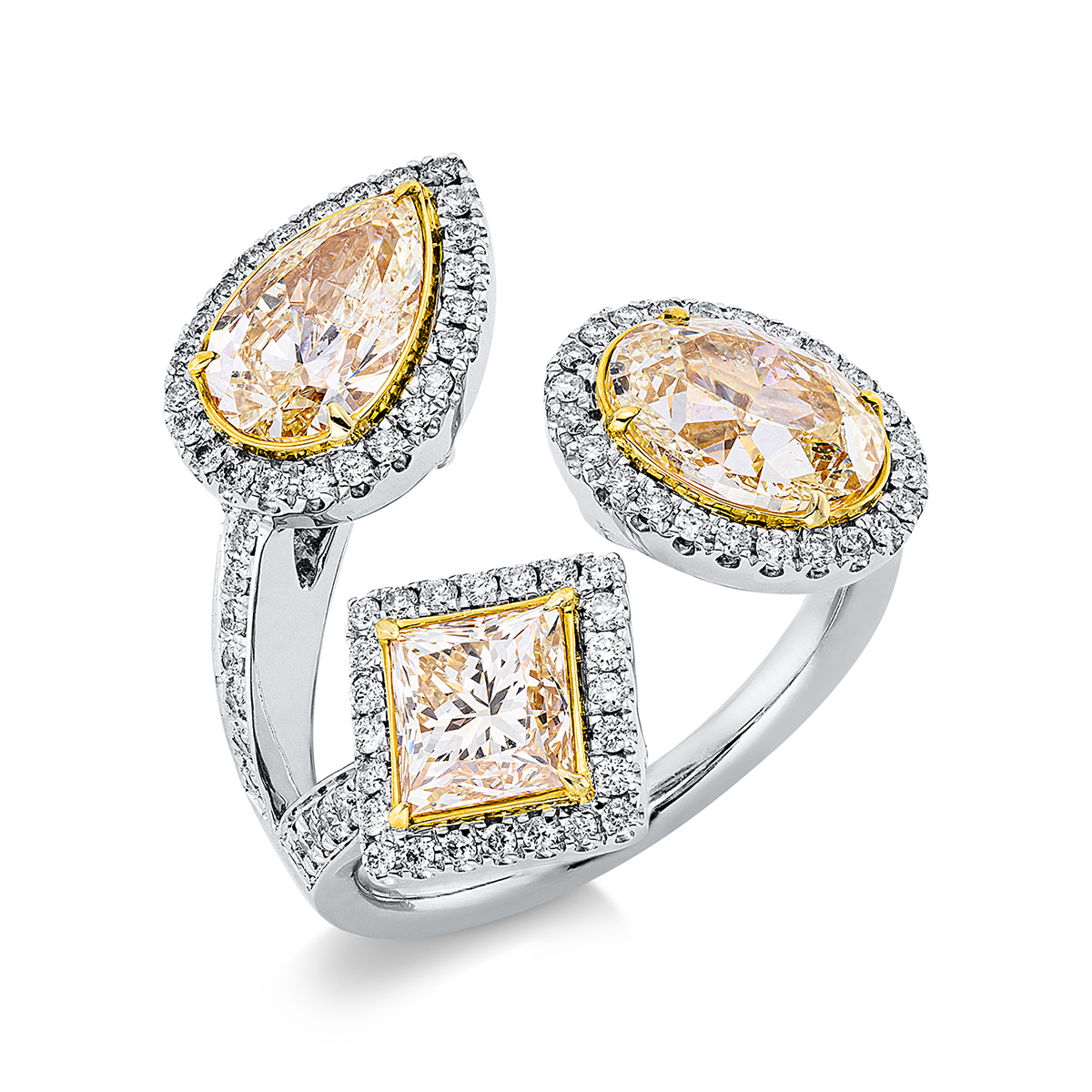 Ring 18 kt WG+GG