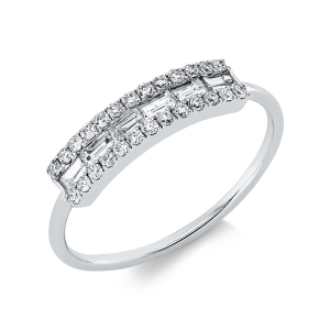 Ring  18kt Weißgold mit 0,45ct Diamanten