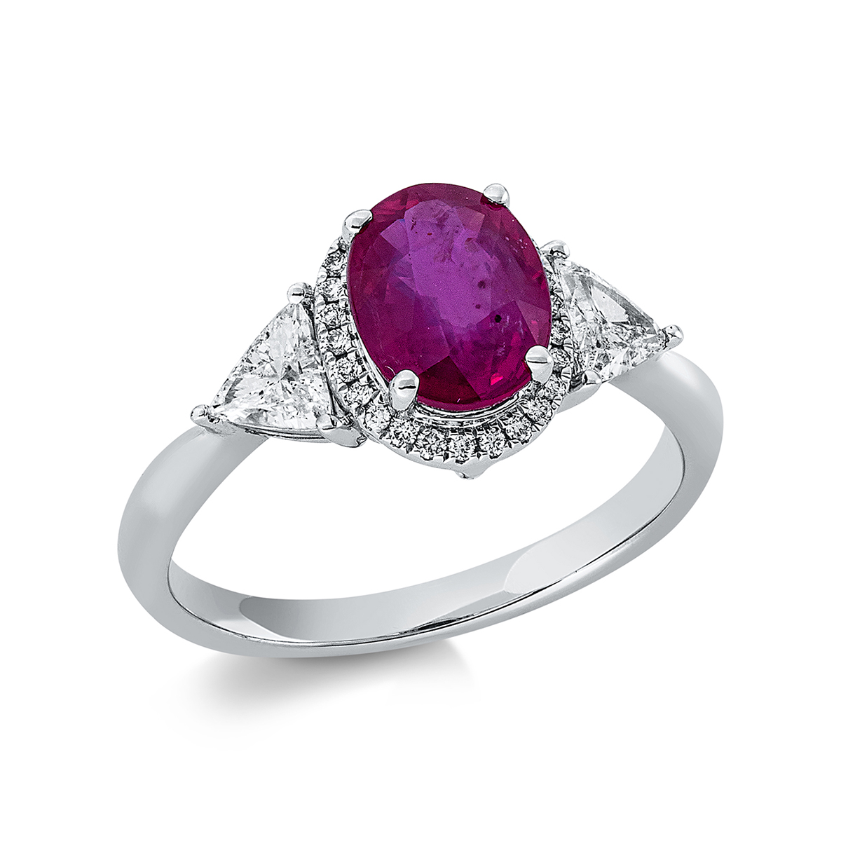 Ring 4er-Krappe 18 kt WG