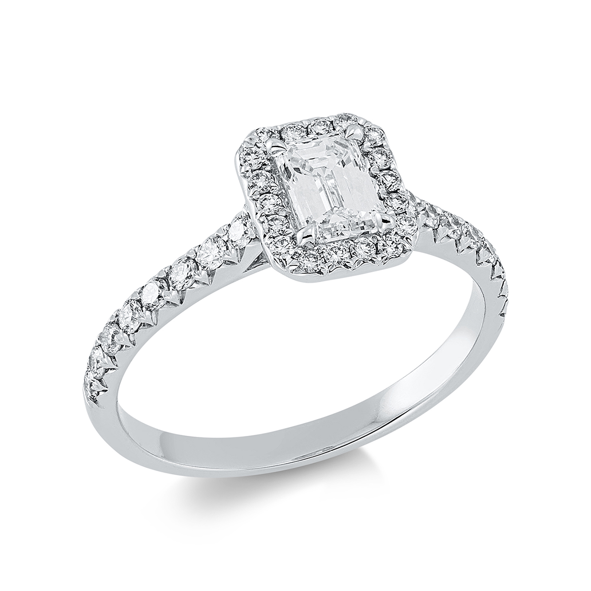 Ring 4er-Krappe 18 kt WG