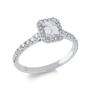 Ring 4er-Krappe 18 kt WG
