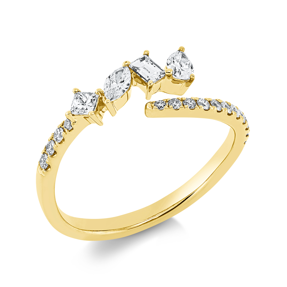 Ring  18kt Gelbgold mit 0,50ct Diamanten