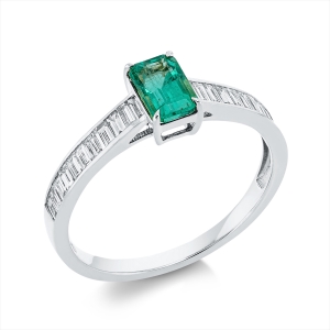 Ring 4er-Krappe 18 kt WG