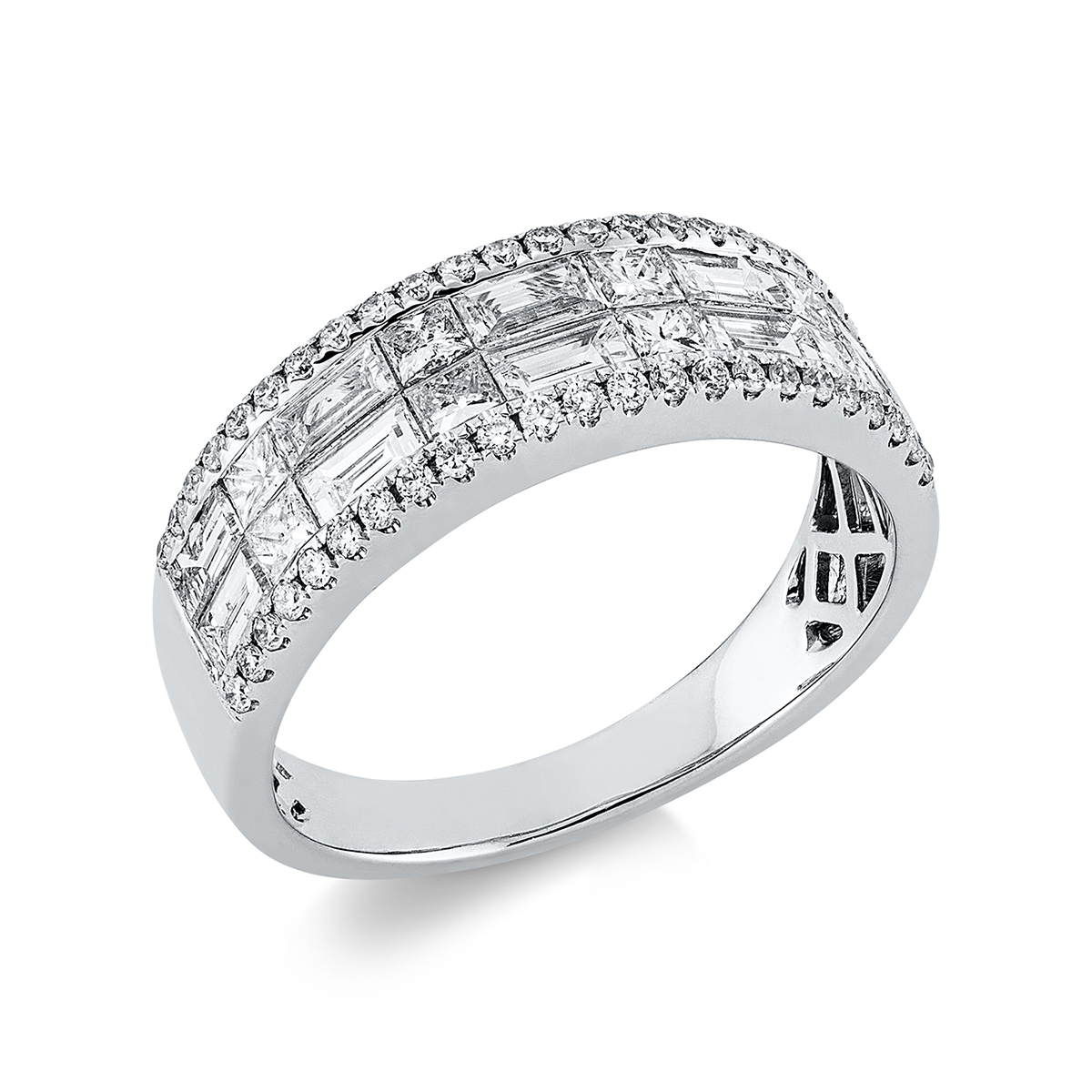 Ring  18kt Weißgold mit 1,43ct Diamanten