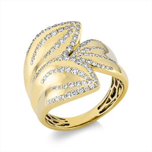 Ring  18kt Gelbgold mit 0,72ct Diamanten
