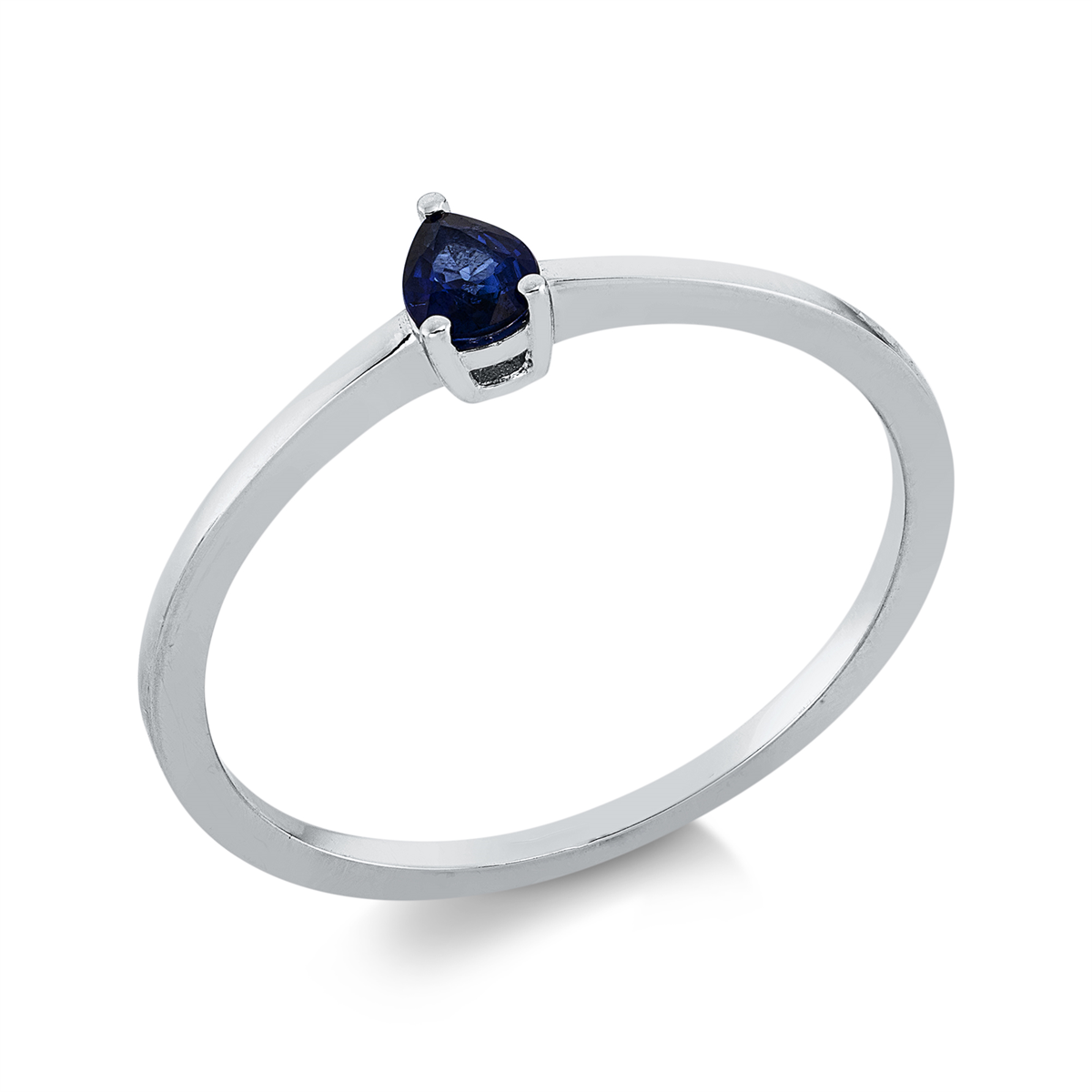 Ring 3er-Krappe 18 kt WG Tropfen