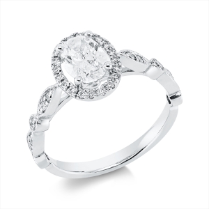 Ring 4er-Krappe 18 kt WG