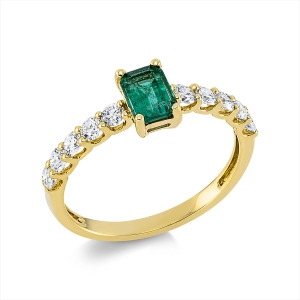 Ring 4er-Krappe 18 kt GG